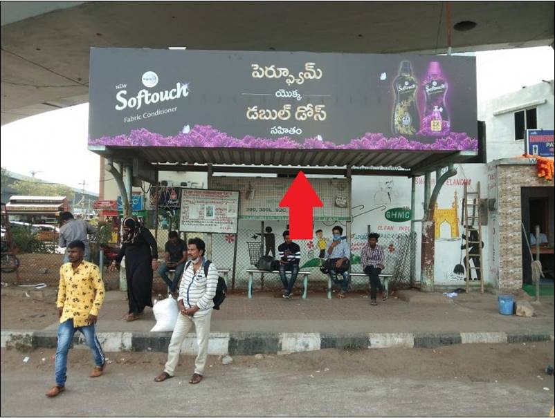 Bus Shelter - AramgharCross Rds twrds Mehdipatnam 1st Loc, Hyderabad, Telangana Bus Shelter - AramgharCross Rds twrds Mehdipatnam 1st Loc, Hyderabad, Telangana
