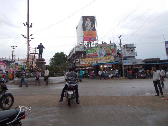 Billboard - Ambedkar Statue Centre facing -Market Road, Manthani, Telangana Billboard - Ambedkar Statue Centre facing -Market Road, Manthani, Telangana