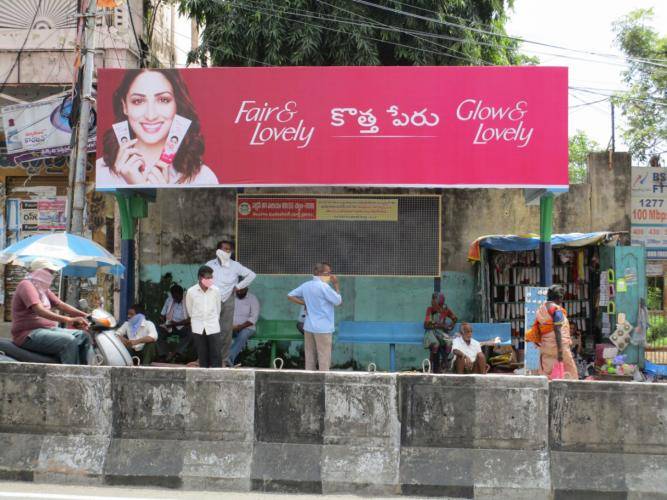 Bus Shelter Modern - Sunil Theatre facing -Towards Chowrastha, Warangal, Telangana
