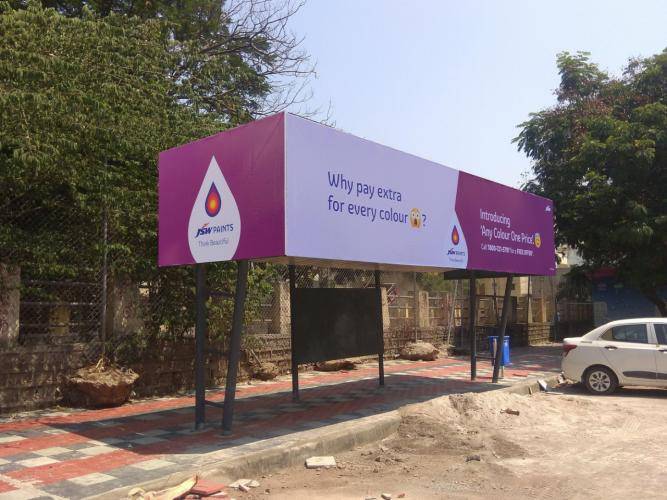 Bus Shelter Modern - Borabanda,  Panduranga Nagar-Towards Borabanda, Hyderabad, Telangana