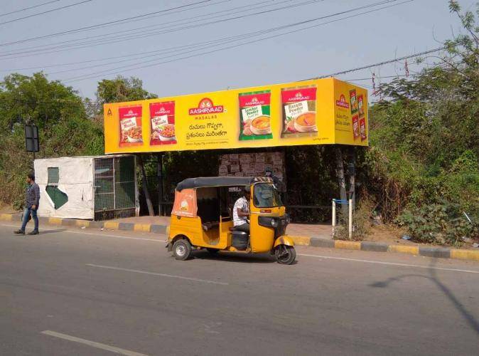 Bus Shelter Modern - Idpl Colony, Opp. Saibaba Temple-Towards Balnagar, Hyderabad, Telangana Bus Shelter Modern - Idpl Colony, Opp. Saibaba Temple-Towards Balnagar, Hyderabad, Telangana