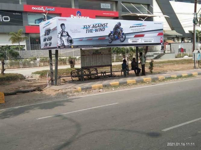 Bus Shelter Modern - Idpl Colony, Water Tank, Infront of A2A Mall-Towards Jeedimetla, Hyderabad, Telangana Bus Shelter Modern - Idpl Colony, Water Tank, Infront of A2A Mall-Towards Jeedimetla, Hyderabad, Telangana