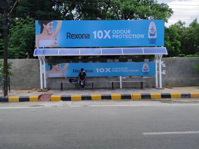 Bus Shelter Modern - Moulali, ZTS (Tarnaka to Moula Ali Housing Board Colony)-Towards ECIL, Hyderabad, Telangana Bus Shelter Modern - Moulali, ZTS (Tarnaka to Moula Ali Housing Board Colony)-Towards ECIL, Hyderabad, Telangana