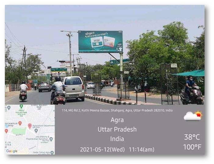 Unipole - Kothi Meena bazaar Crossing, Agra, Uttar Pradesh Unipole - Kothi Meena bazaar Crossing, Agra, Uttar Pradesh