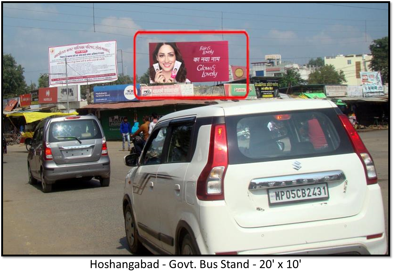 Billboard - Govt. Bus Stand, Hoshangabad, Madhya Pradesh Billboard - Govt. Bus Stand, Hoshangabad, Madhya Pradesh