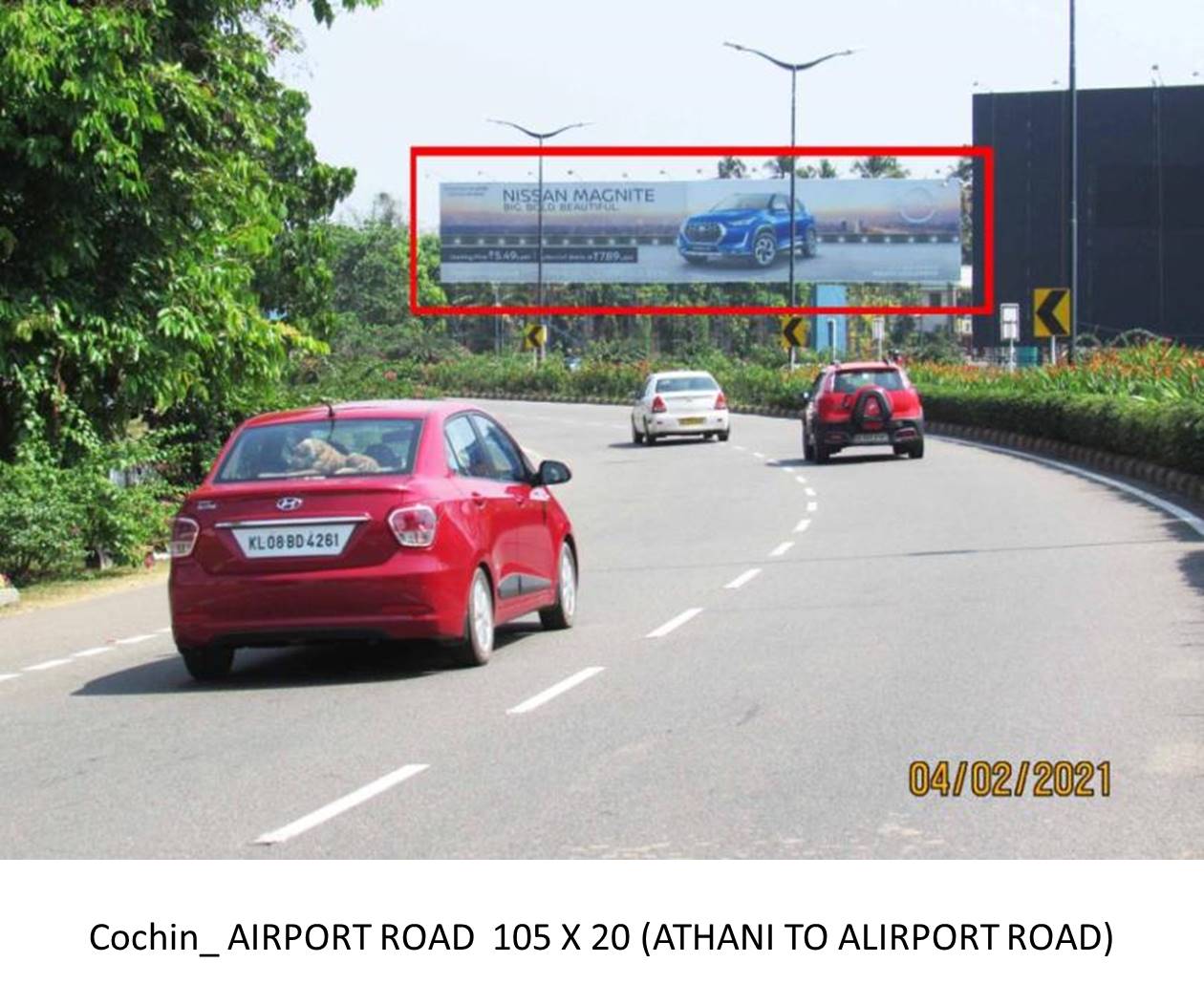 Hoarding-Airport Road from Athani Jn. Towards Airport, Cochin, Kerala Hoarding-Airport Road from Athani Jn. Towards Airport, Cochin, Kerala