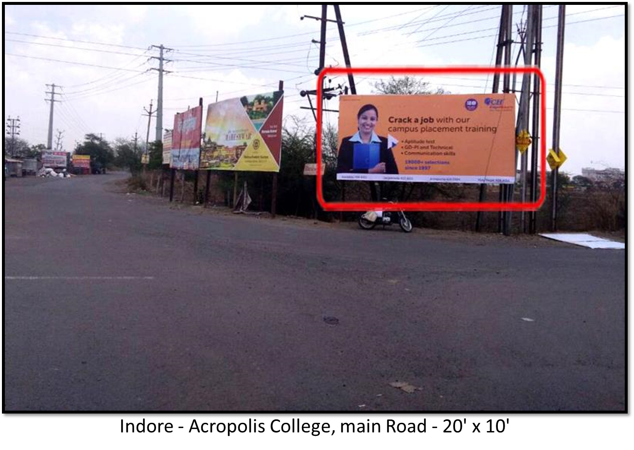 Billboard - Acropolis College, main Road, Indore, Madhya Pradesh Billboard - Acropolis College, main Road, Indore, Madhya Pradesh