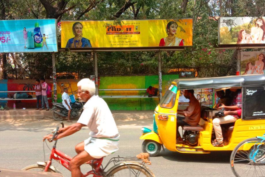 SS Bus Shelter-SOWRASTHRA SCHOOL, Madurai, Tamilnadu SS Bus Shelter-SOWRASTHRA SCHOOL, Madurai, Tamilnadu