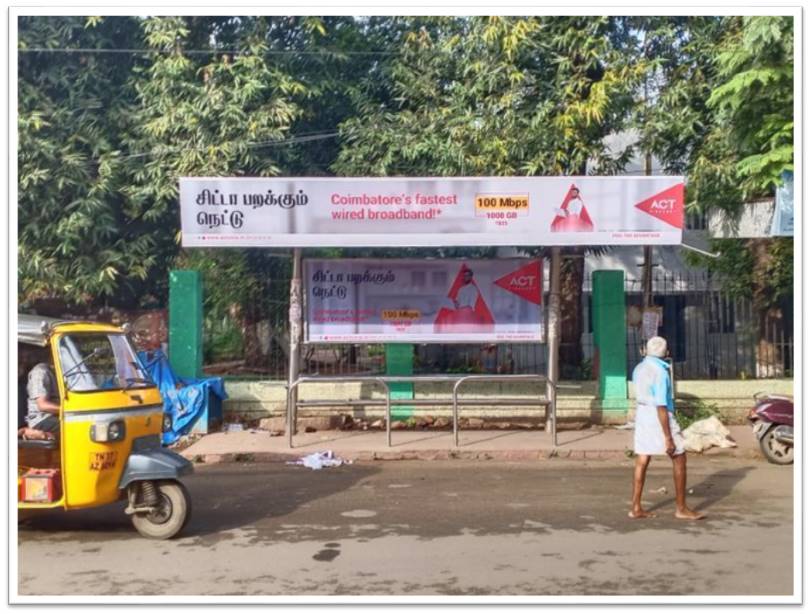 Bus Shelter-Gandhipark Jn., Coimbatore, Tamilnadu Bus Shelter-Gandhipark Jn., Coimbatore, Tamilnadu
