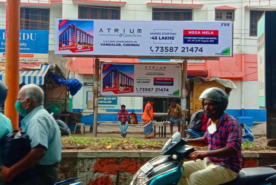 SS Bus Shelter-HINDU OFFICE NEAR DISTRICT COURT, Madurai, Tamilnadu SS Bus Shelter-HINDU OFFICE NEAR DISTRICT COURT, Madurai, Tamilnadu