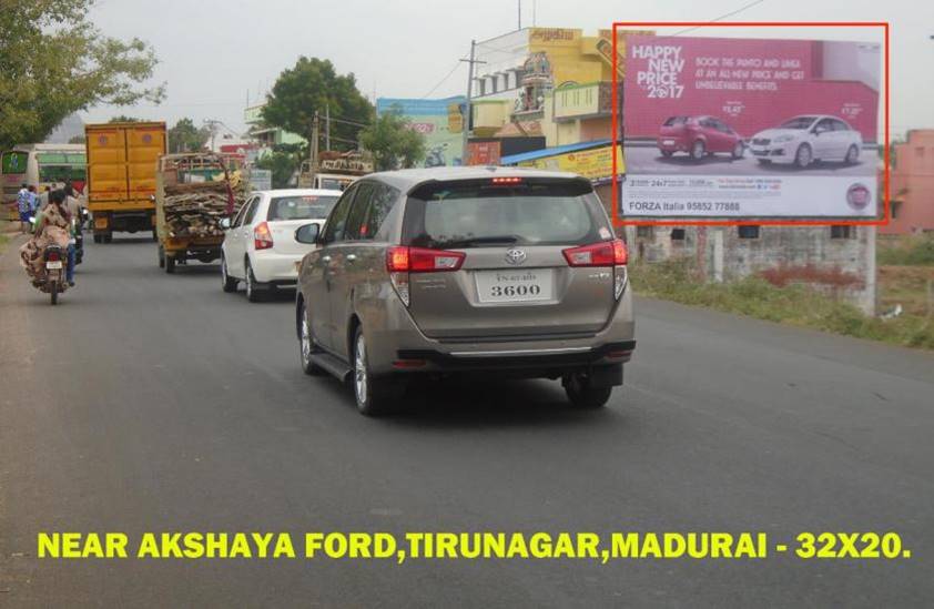 Hoarding-Akshaya Ford Thirunagar, Madurai, Tamilnadu Hoarding-Akshaya Ford Thirunagar, Madurai, Tamilnadu