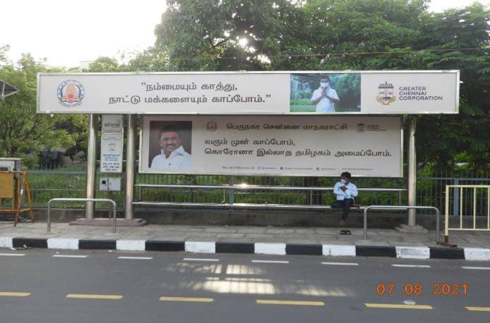 Bus Shelter-Beach Road, Chennai, Tamilnadu Bus Shelter-Beach Road, Chennai, Tamilnadu
